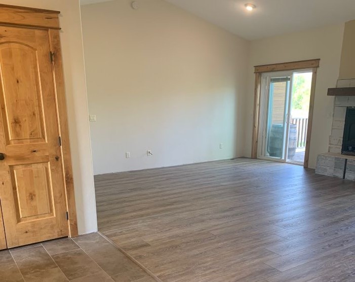 stone flooring in laundry room