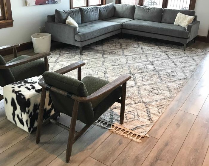 stone flooring in kitchen