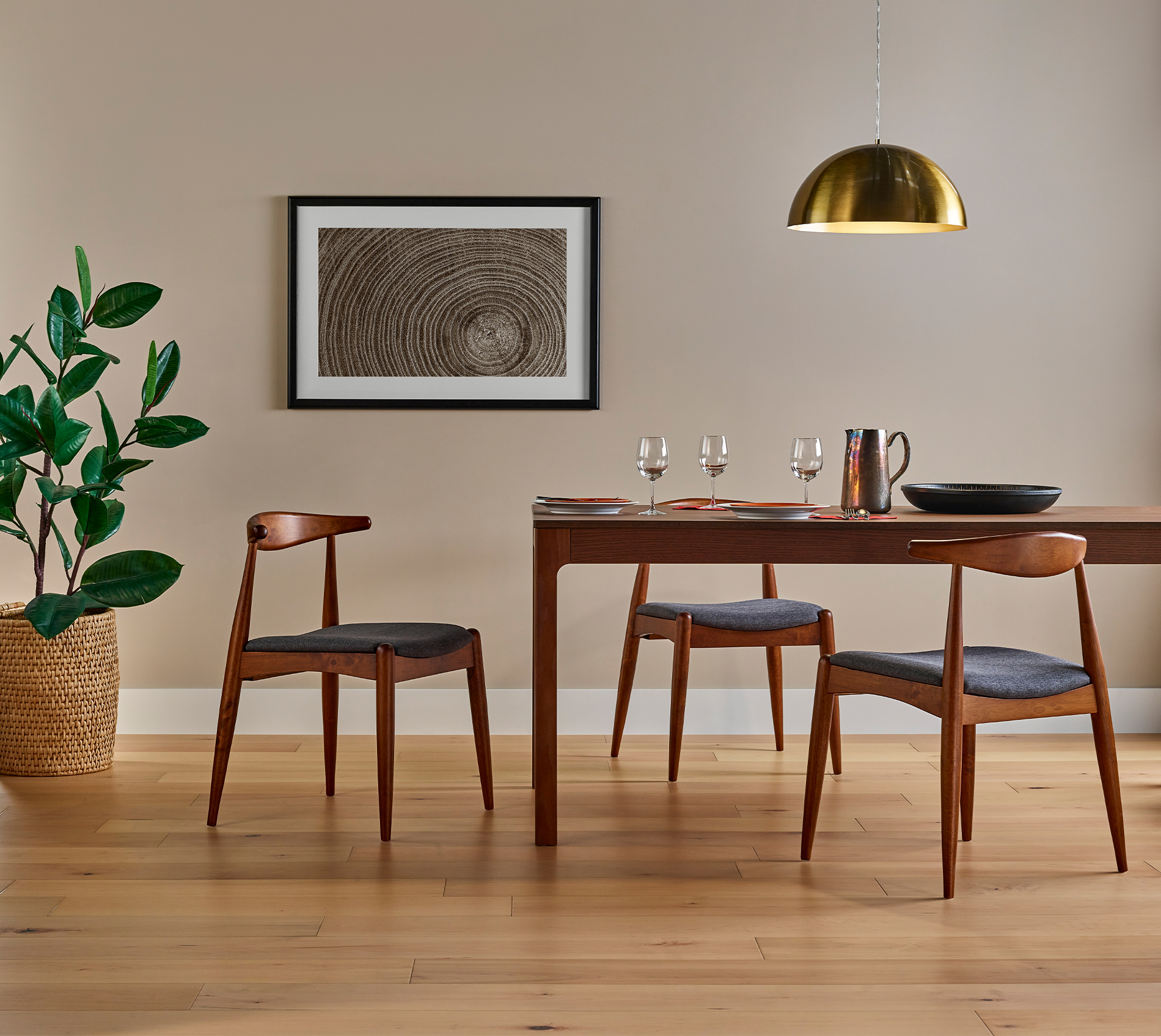 Kitchen table hardwood floor