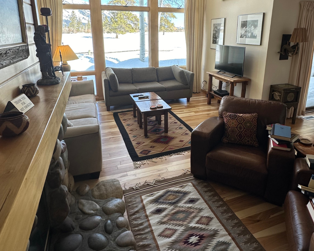 Hardwood installation in living room