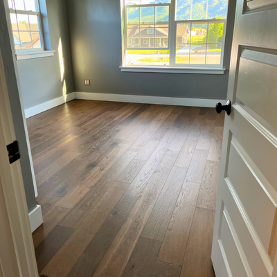 installed hardwood flooring near Victor ID